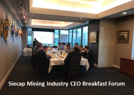 Mining CEOs converge to gain industry insights at breakfast forum